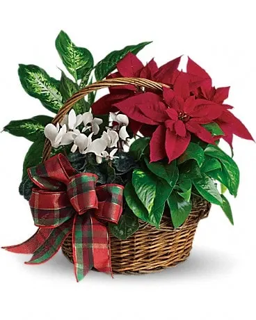Holiday Homecoming Basket Bouquet