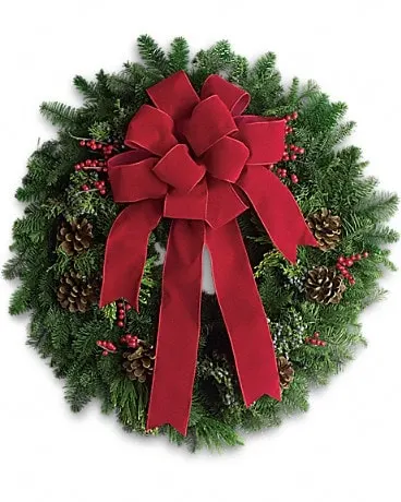 Classic Holiday Wreath Bouquet