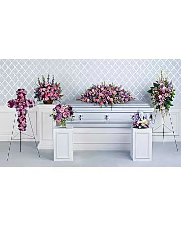 Teleflora's Lavender Tribute Collection Sympathy Arrangement