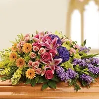 Sympathy flowers for service CASKET SPRAYS
